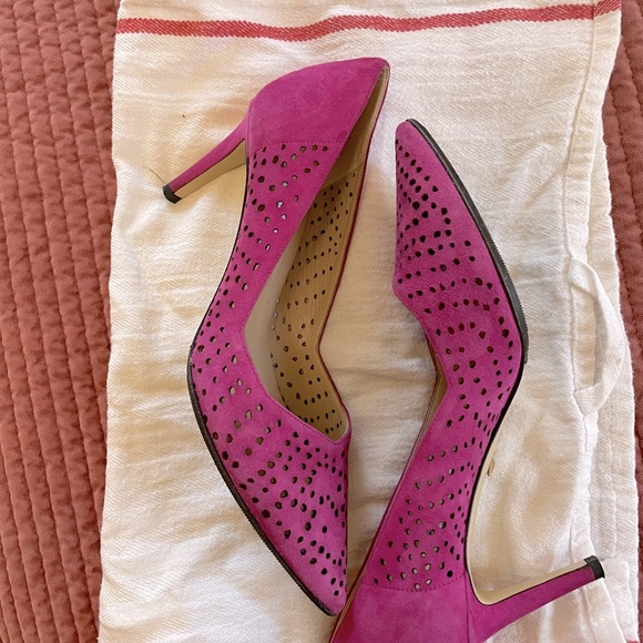 Diane con Furstenberg DVF fuscia pumps - Picture 4 of 7